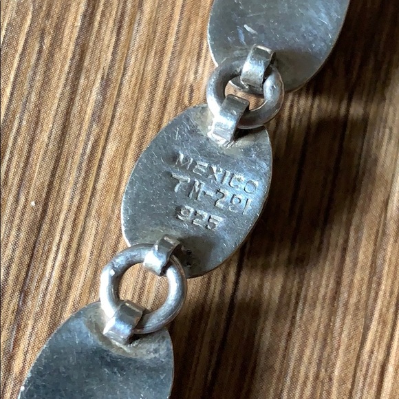 Vintage Multi-Gemstone Sterling Silver Bracelet - Picture 4 of 5